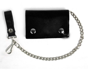  Black Vegan Wallet With Chain