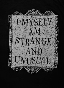 I Myself Am Strange and Unusual Test Print Backpatch