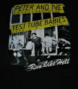 Peter and The Test Tubes Babies - Run Like Hell Test Print Backpatch