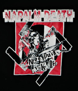 Napalm Death-  Nazi Punks Fuck Off Test Print Backpatch
