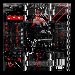 3Teeth - Dark Chains  4x4" Color Patch