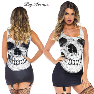 Punk Skull Garter Dress