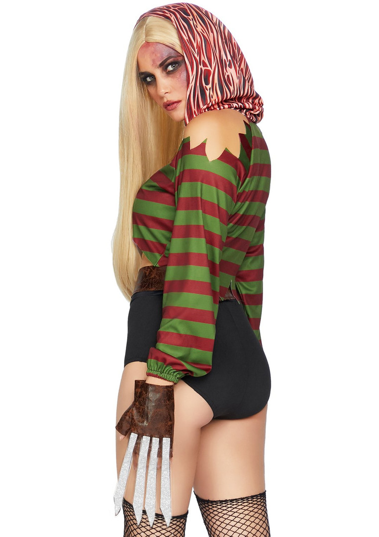 knee length dresses for ladies Adult A Nightmare on Elm Street Freddy Krueger Hat, Mask and Glove main image 1