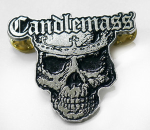 Candlemass - King Skull 2" Metal Badge Pin