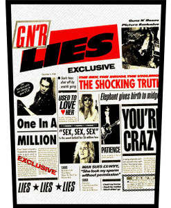 Guns N' Roses - Lies 13.5x10.5" Color Backpatch