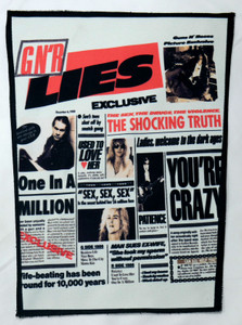 Guns N' Roses - Lies 13.5x10.5" Color Backpatch