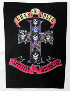 Guns N' Roses - Appetite for Destruction 13.5x10.5" Color Backpatch