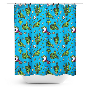 Zombie Hands Shower Curtain