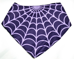 Purple Spiderweb Face Mask Type Baby Bib
