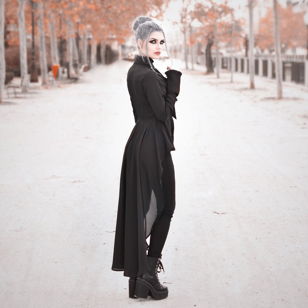 killstar sorrows maxi shirt