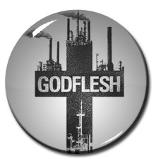 Godflesh - Cross 1.5" Pin