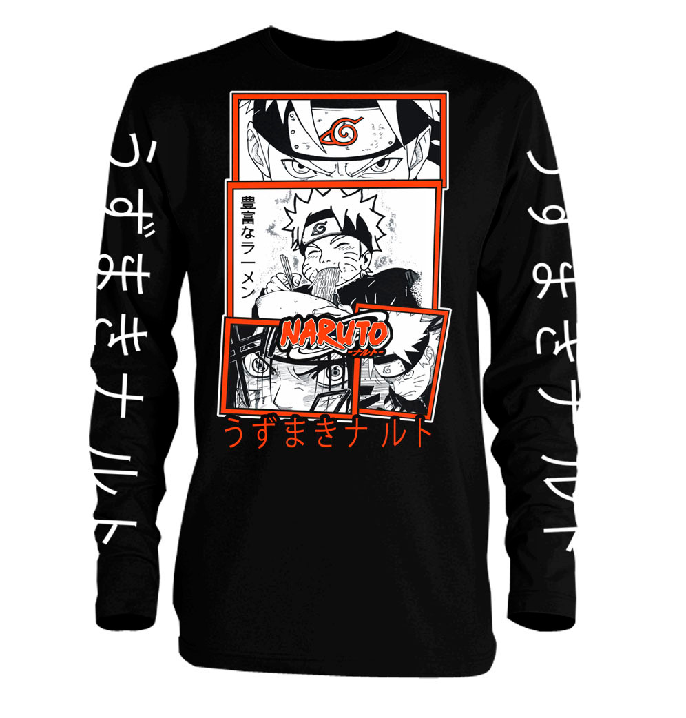 Naruto Ramen Fight Long Sleeve T Shirt Nuclear Waste