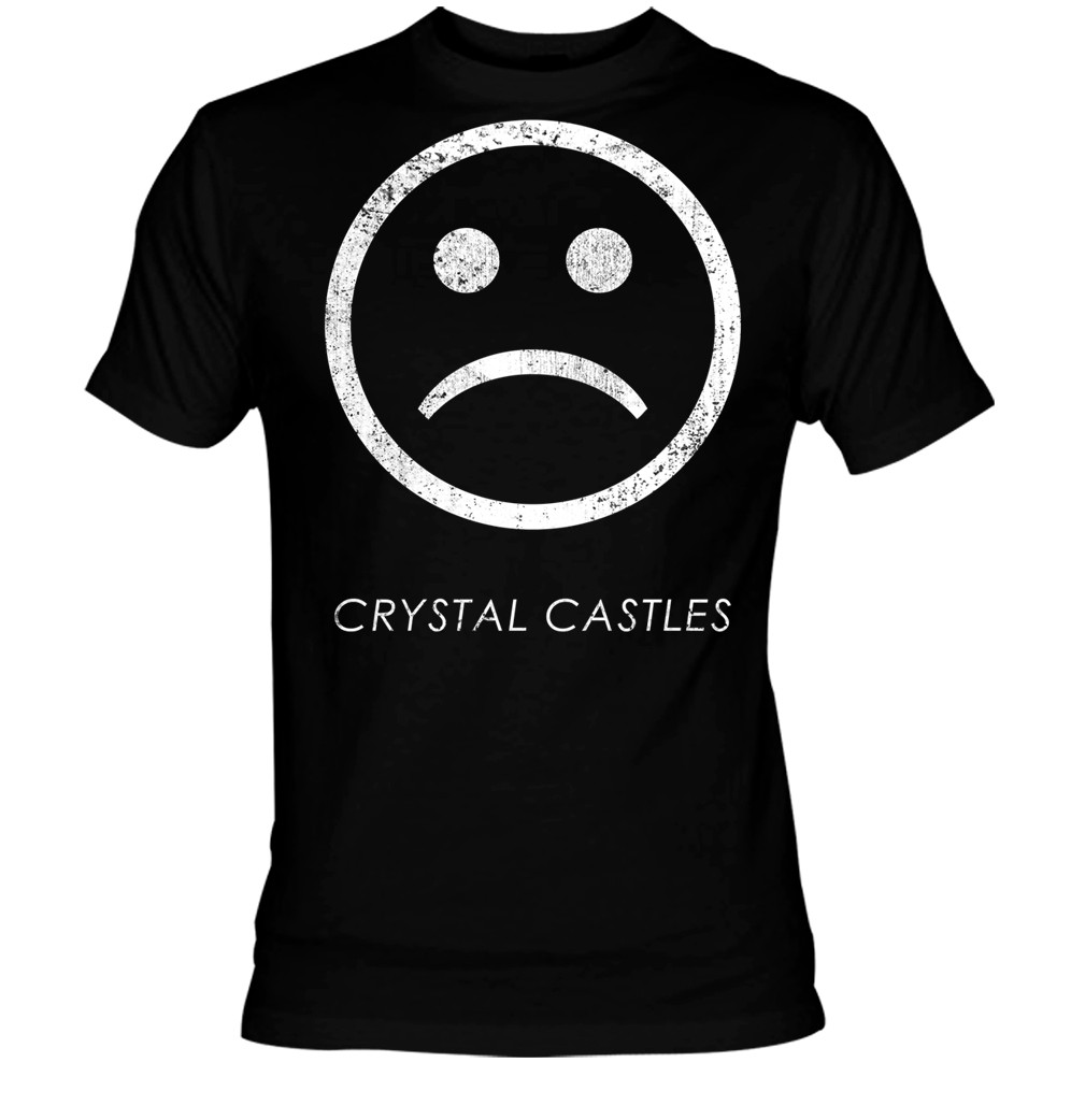 Crystal Castles Sad Face T-shirt - Nuclear Waste