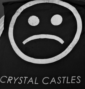 Crystal Castles - Sad Face Test Print Backpatch