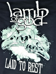 Lamb of God Laid To Rest Test Print Backpatch