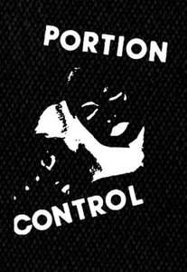 Portion Control - Face 3x5.5" Printed Patch