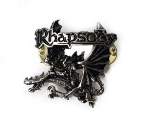 Rhapsody - Knight with Dragon Metal Badge