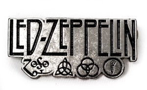 Led Zeppelin - Symbols Logo Metal Badge