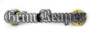 Grim Reaper - Logo Metal Badge