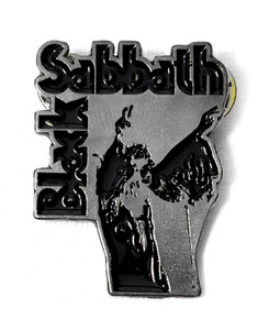 Black Sabbath - Vol 4 Chrome Logo Metal Badge 