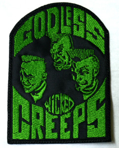 Godless Wicked Creeps 3X4" Embroidered Patch
