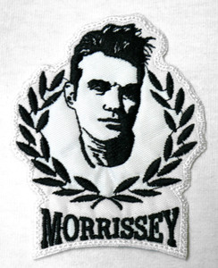 Morrissey White Laurel 3X4" Embroidered Patch