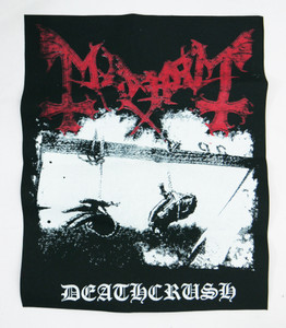 Mayhem - Live in Leipzig B&W Test Print BackPatch - Nuclear Waste