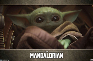 The Mandolarian Baby Yoda 36x24" Poster