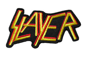 Slayer - Yellow Logo 4" Embroidered Patch