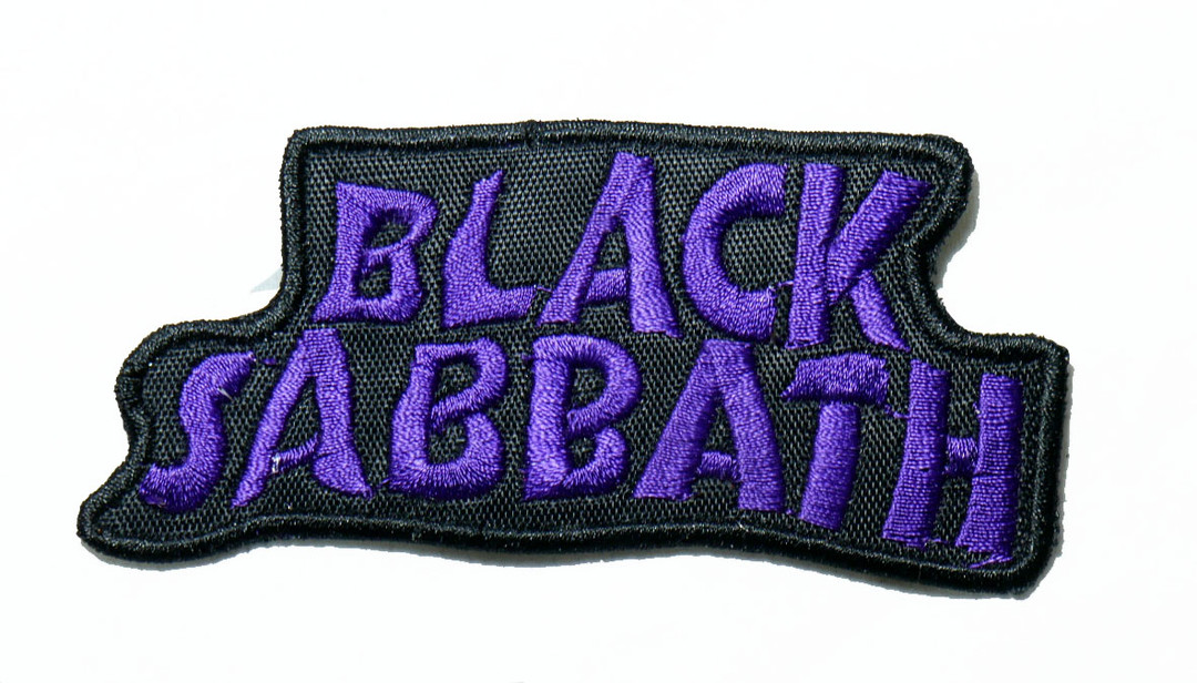 Black Sabbath Purple Logo 4 Embroidered Patch Nuclear Waste