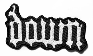 Down - Logo 4" Embroidered Patch