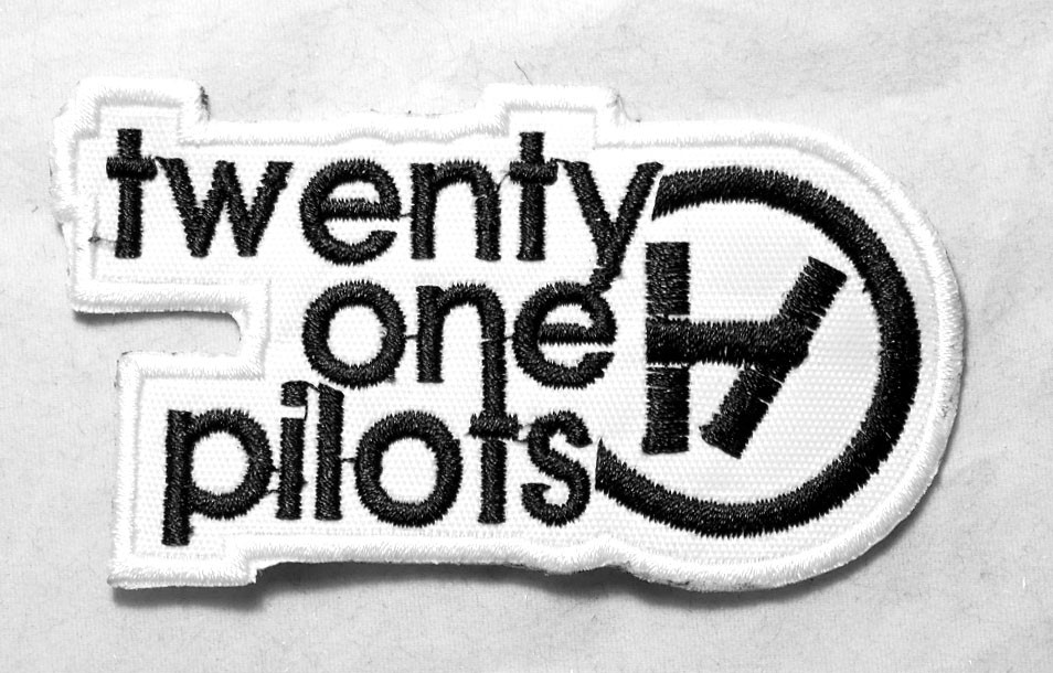 Twenty One Pilots White Logo 3 Embroidered Patch Nuclear Waste
