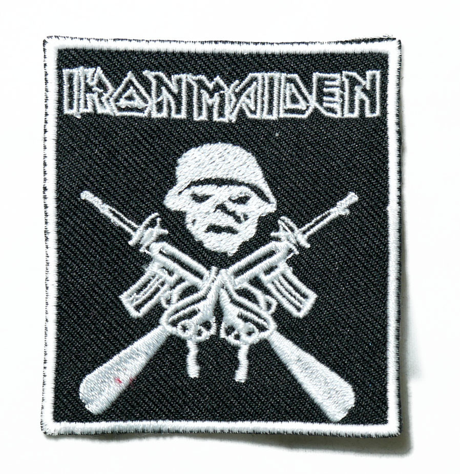 Iron Maiden Trooper Logo 4 Embroidered Patch Nuclear Waste