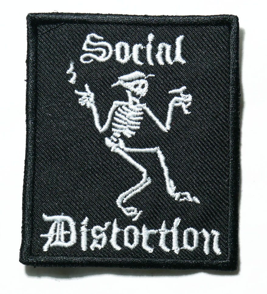 Social Distortion Logo 2 7 Embroidered Patch Nuclear Waste