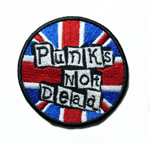 Punks Not Dead 2.7" Embroidered Patch
