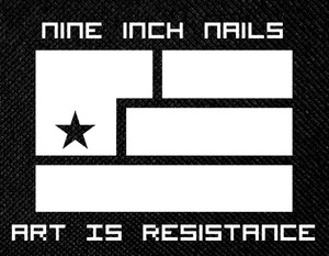 Nine Inch Nails Art Is Resistance 5x4" Printed Patch