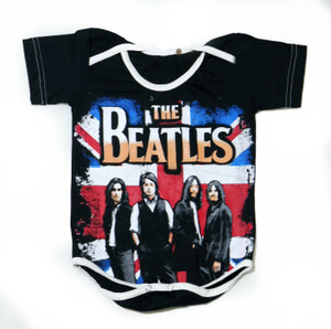  The Beatles British Flag -  Baby Onesie