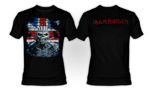Iron Maiden - UK Flag T-Shirt