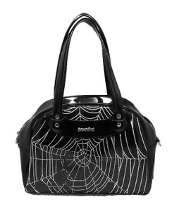 Black Spiderweb Handbag 