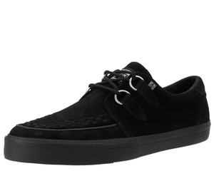 A9178 Black Suede D-Ring Sneaker