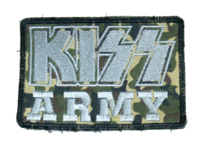 KISS - Army Camo 4x3" Embroidered Patch