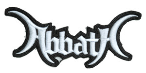 Abbath - White Logo 5x3" Embroidered Patch