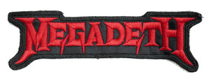 Megadeth - Red Logo 5.5x2" Embroidered Patch