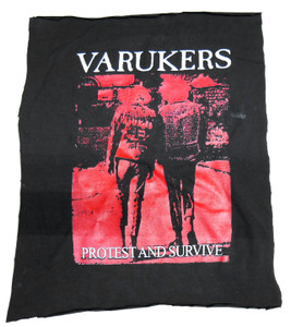 Varukers - Protest and Survive Test Print Backpatch