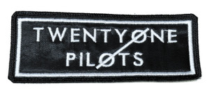 Twenty One Pilots - Black Logo 4.5x2" Embroidered Patch