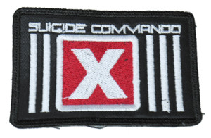 Suicide Commando 'X' Logo 4x2.5" Embroidered Patch