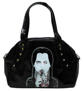 Merlina Addams Black  Handbag 