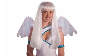 Women's White Angel Wig 