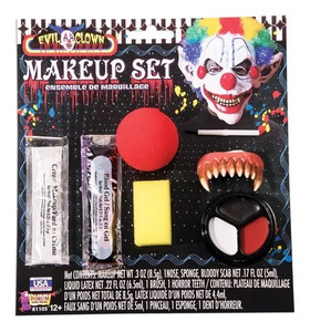Evil Clown Makeup Kit