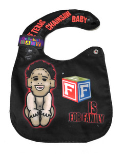 Texas Chainsaw Massacre - F is for Family Baby Bib